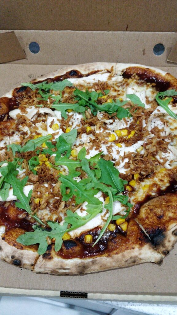 Belfast Woodfired Pizza Co bbq pizza