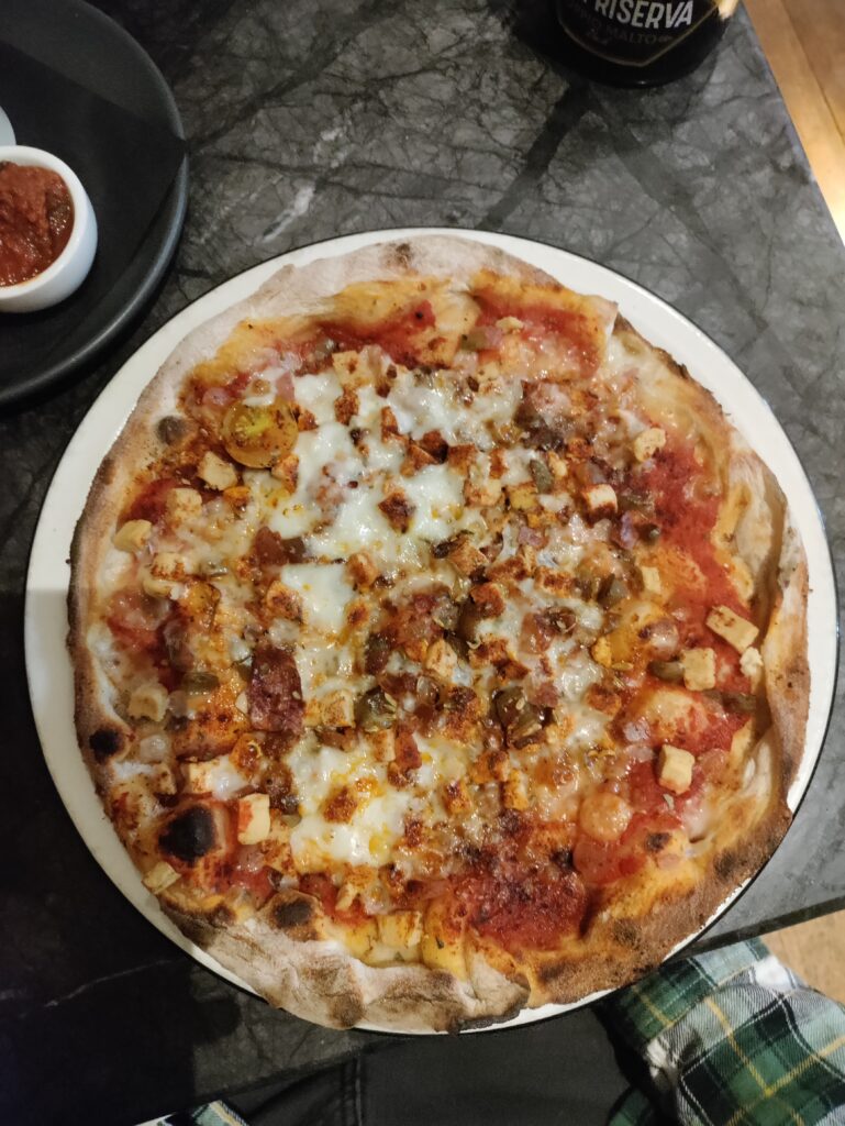 Vegan Sloppy Pizza from Pizza Express Belfast